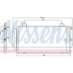 Nissens Συμπυκνωτής, σύστ. Κλιματισμού - 94741