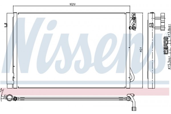 Nissens Συμπυκνωτής, σύστ. Κλιματισμού - 94872