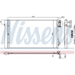Nissens Συμπυκνωτής, σύστ. Κλιματισμού - 94873