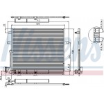 Nissens Συμπυκνωτής, σύστ. Κλιματισμού - 94897