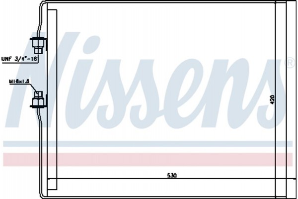 Nissens Συμπυκνωτής, σύστ. Κλιματισμού - 94990