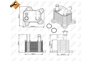 Nrf Ψυγείο λαδιού, αυτόμ. κιβ. ταχυτ. - 31342