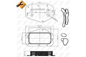 Nrf Ψυγείο λαδιού, Λάδι Κινητήρα - 31314