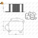 Nrf Ψυγείο λαδιού, Λάδι Κινητήρα - 31333