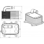 Nrf Ψυγείο λαδιού, Λάδι Κινητήρα - 31837