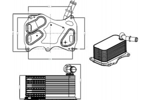 Nrf Ψυγείο λαδιού, Λάδι Κινητήρα - 31839