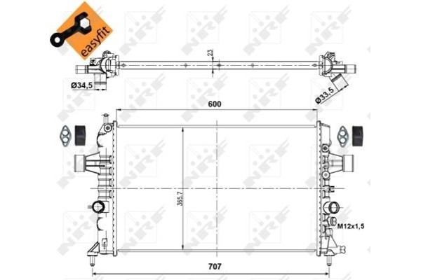 Nrf Ψυγείο, Ψύξη Κινητήρα - 53000