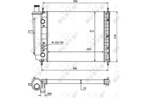 Nrf Ψυγείο, Ψύξη Κινητήρα - 58015