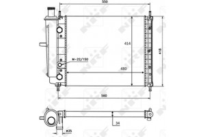 Nrf Ψυγείο, Ψύξη Κινητήρα - 58015