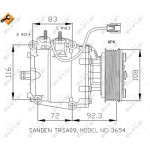 Nrf Συμπιεστής, συστ. Κλιματισμού - 32072 Nrf Συμπιεστής, συστ. Κλιματισμού - 32072