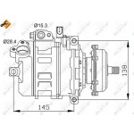 Nrf Συμπιεστής, συστ. Κλιματισμού - 32148
