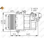 Nrf Συμπιεστής, συστ. Κλιματισμού - 32184 Nrf Συμπιεστής, συστ. Κλιματισμού - 32184