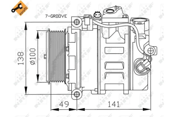 Nrf Συμπιεστής, συστ. Κλιματισμού - 32216