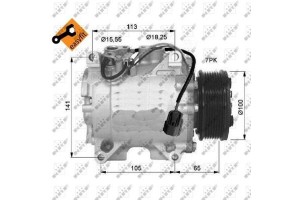 Nrf Συμπιεστής, συστ. Κλιματισμού - 32448