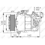 Nrf Συμπιεστής, συστ. Κλιματισμού - 32463 Nrf Συμπιεστής, συστ. Κλιματισμού - 32463