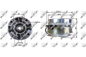 Nrf Συμπλέκτης, Βεντιλατέρ Ψυγείου - 49701