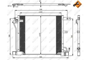 Nrf Συμπυκνωτής, σύστ. Κλιματισμού - 350040