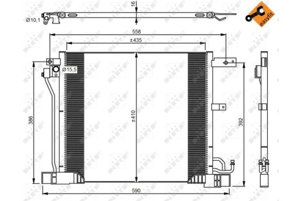 Nrf Συμπυκνωτής, σύστ. Κλιματισμού - 350040