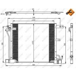 Nrf Συμπυκνωτής, σύστ. Κλιματισμού - 350040