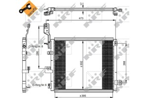 Nrf Συμπυκνωτής, σύστ. Κλιματισμού - 350047