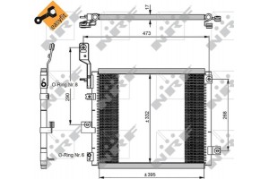 Nrf Συμπυκνωτής, σύστ. Κλιματισμού - 350047