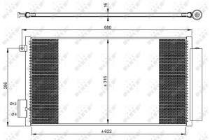 Nrf Συμπυκνωτής, σύστ. Κλιματισμού - 350061