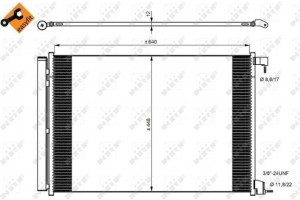 Nrf Συμπυκνωτής, σύστ. Κλιματισμού - 350082