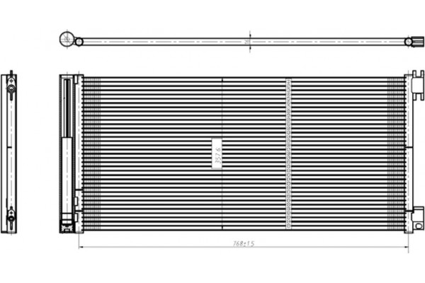 Nrf Συμπυκνωτής, σύστ. Κλιματισμού - 350429 Nrf Συμπυκνωτής, σύστ. Κλιματισμού - 350429