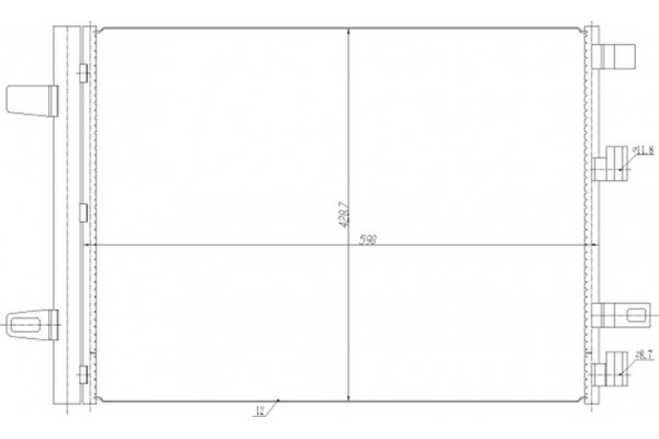 Nrf Συμπυκνωτής, σύστ. Κλιματισμού - 350465 Nrf Συμπυκνωτής, σύστ. Κλιματισμού - 350465