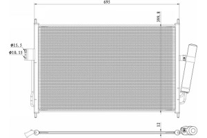 Nrf Συμπυκνωτής, σύστ. Κλιματισμού - 350490