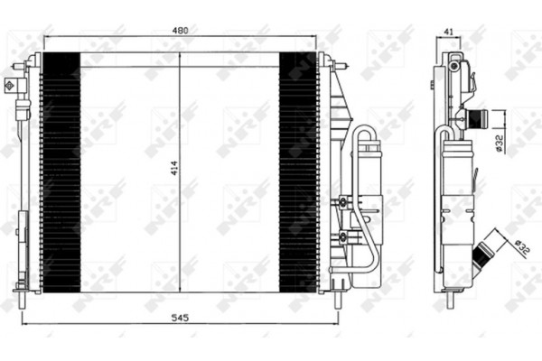 Nrf Συμπυκνωτής, σύστ. Κλιματισμού - 35547