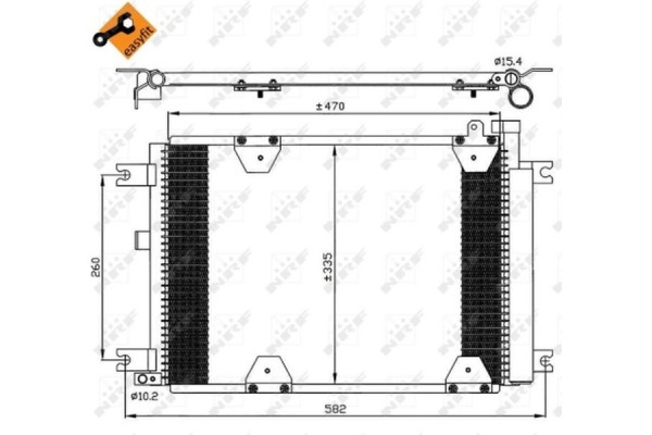 Nrf Συμπυκνωτής, σύστ. Κλιματισμού - 35580