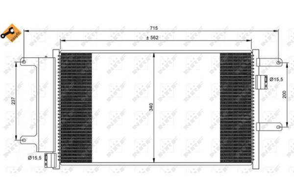 Nrf Συμπυκνωτής, σύστ. Κλιματισμού - 35751