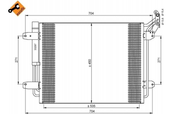 Nrf Συμπυκνωτής, σύστ. Κλιματισμού - 35848 Nrf Συμπυκνωτής, σύστ. Κλιματισμού - 35848
