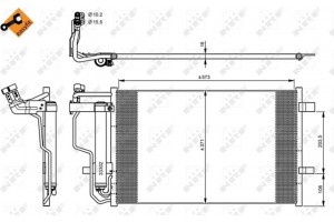 Nrf Συμπυκνωτής, σύστ. Κλιματισμού - 35922