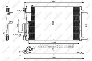 Nrf Συμπυκνωτής, σύστ. Κλιματισμού - 35974