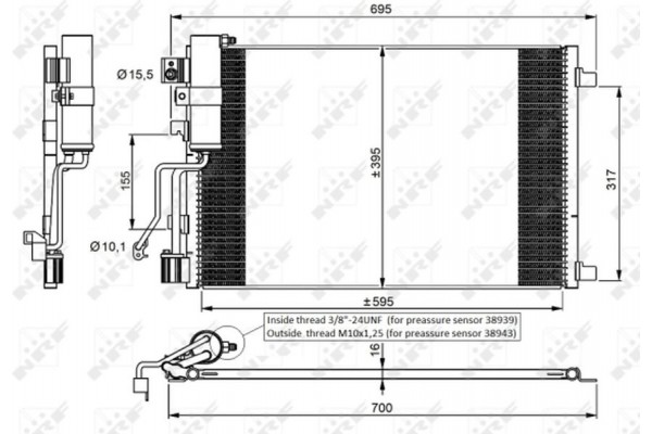 Nrf Συμπυκνωτής, σύστ. Κλιματισμού - 35974