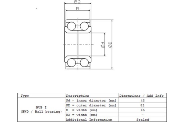 Nsk Ρουλεμάν Τροχών - ZA-43BWD06BCA133** Nsk Ρουλεμάν Τροχών - ZA-43BWD06BCA133**