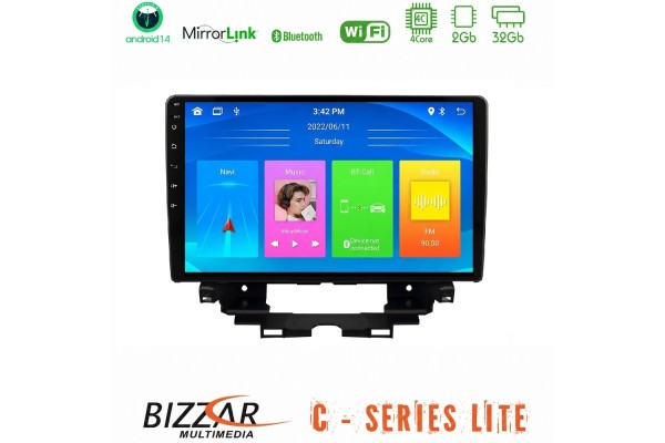 Bizzar C Series Lite 4Core Android14 2+32GBRenault Kangoo / Nissan Townstar Navigation Multimedia Tablet 10"
