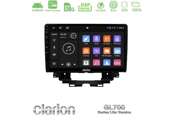 Clarion GL700 Lite Series 8Core Android Clarionos 6+128GB Renault Kangoo / Nissan Townstar Navigation Multimedia Tablet 10" Με Carplay & Android Auto
