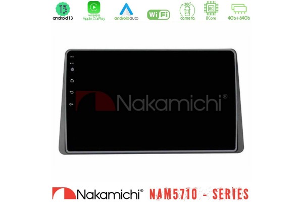 Nakamichi NAM5710 Series 8Core Android13 4+64GBRenault Arkana 2019-> Navigation Multimedia Tablet 10"