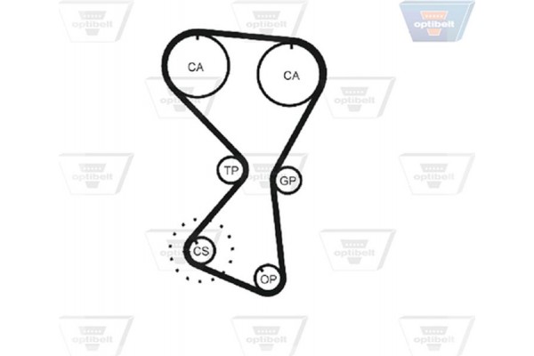 Optibelt Οδοντωτός Ιμάντας - Zrk 1180 Optibelt Οδοντωτός Ιμάντας - Zrk 1180