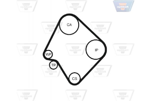 Optibelt Οδοντωτός Ιμάντας - Zrk 1264 Optibelt Οδοντωτός Ιμάντας - Zrk 1264