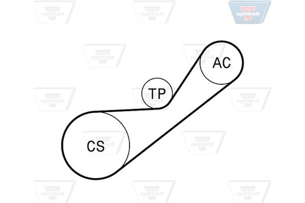 Optibelt Σετ Ιμάντων poly-V - 4 Pk 925KT1