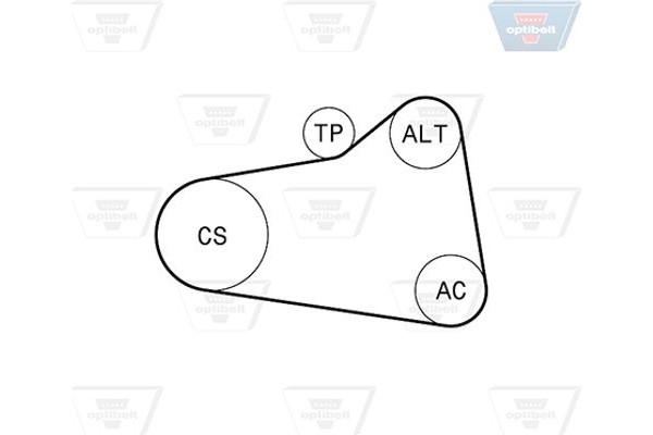 Optibelt Σετ Ιμάντων poly-V - 6 Pk 906KT1