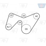 Optibelt Σετ Ιμάντων poly-V - 6 Pk 1642KT1