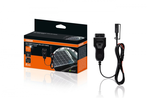 Osram Batterycharge Solar Cable - Καλώδιο Σύνδεσης Ηλιακού Πάνελ Σε Θύρα OBD II 2m - 1 τεμ - 144371