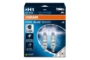 Osram Cool Blue Boost H1 12V 80W 62150CBB-2HB – 2 τεμ