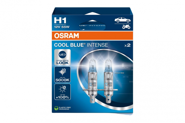 OSRAM Cool Blue Intense H1 12V 55W 64150CBN-2HB – 2 τεμ