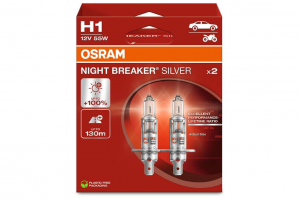 Osram Night Breaker Silver H1 12V 55W 64150NBS-2HB – 2 τεμ.